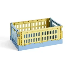 Hay Caisse Crate Mix S - Dusty Jaune > Recyclé|Petits Rangements