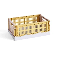 Hay Caisse Crate Mix S - Golden Yellow > Recyclé|Petits Rangements