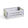 Hay Caisse Crate Mix S - Lavande / Vert > Recyclé|Petits Rangements