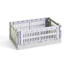 Hay Caisse Crate Mix S - Lavande / Vert > Recyclé|Petits Rangements