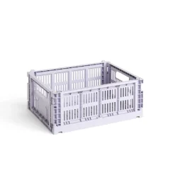 Hay Caisse Crate M - Lavande > Recyclé|Petits Rangements