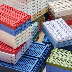 Hay Caisse Crate M - Lavande > Recyclé|Petits Rangements