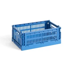 Hay Caisse Crate S - Bleu Electrique > Recyclé|Petits Rangements