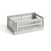 Hay Caisse Crate S - Gris Clair > Recyclé|Petits Rangements