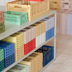 Hay Caisse Crate S - Menthe Foncée > Recyclé|Petits Rangements