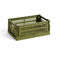 Hay Caisse Crate S - Olive > Recyclé|Petits Rangements