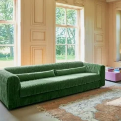 HK Living Canapé Club Velours - 274 x 108 x 72 cm - Royal Vert > Canapés