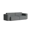 Hay Canapé Mags Soft Low 2.5 places - Combinaison 1 - Steelcut Trio 153 - Coutures Black > Canapés
