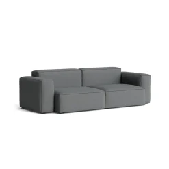 Hay Canapé Mags Soft Low 2.5 places - Combinaison 1 - Steelcut Trio 153 - Coutures Black > Canapés