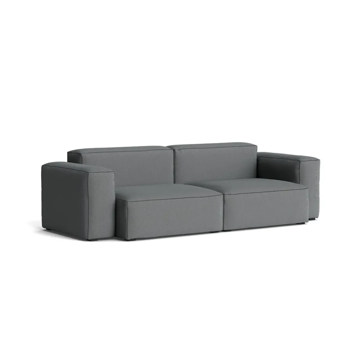 Hay Canapé Mags Soft Low 2.5 places - Combinaison 1 - Steelcut Trio 153 - Coutures Black > Canapés