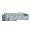 Hay Canapé Mags Soft Low 3 places - Combinaison 1 - Steelcut Trio 713 - Coutures Dark Grey > Canapés