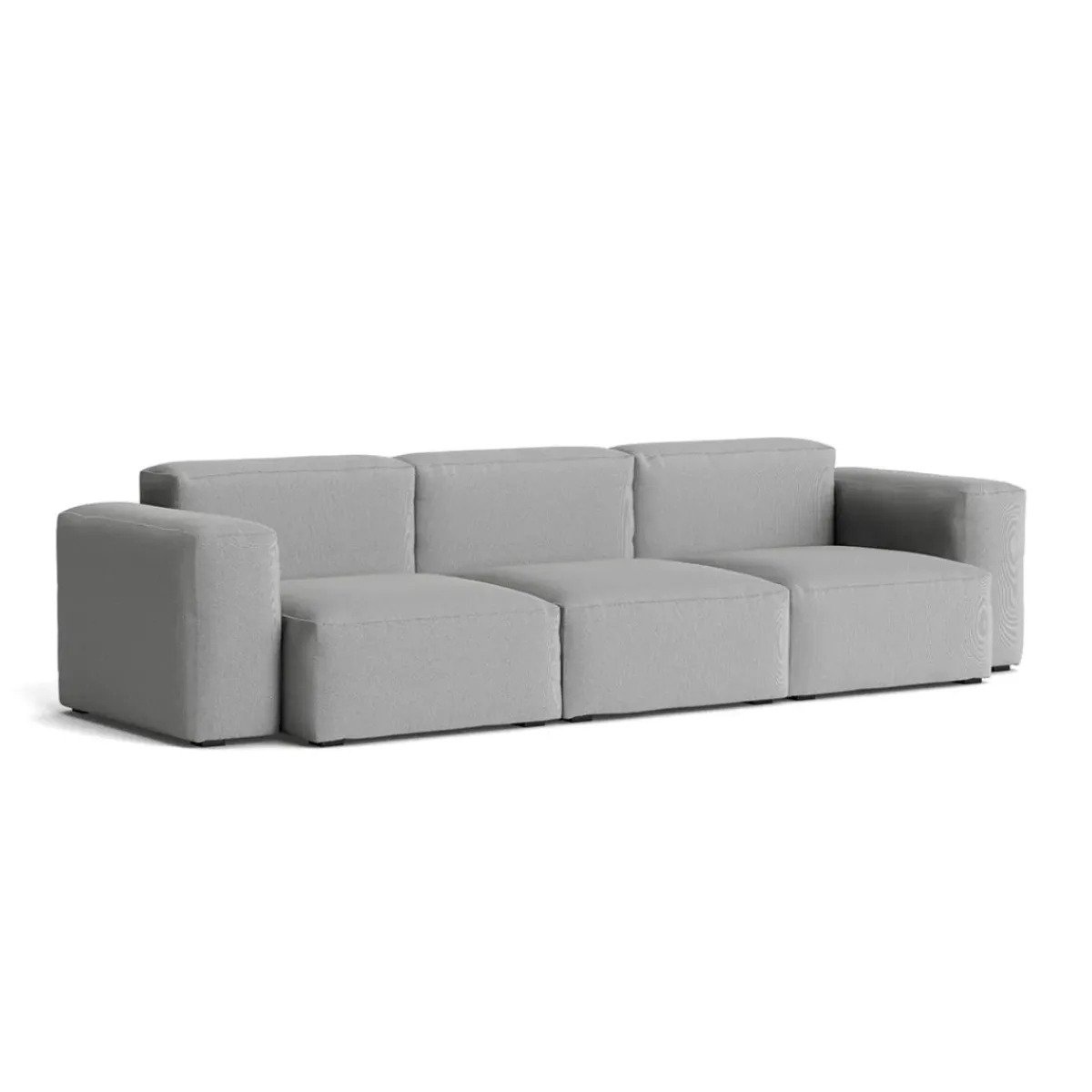 Hay Canapé Mags Soft Low 3 places - Combinaison 1 - Steelcut Trio 133 - Coutures Light Grey > Canapés