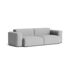 Hay Canapé Mags Soft Low 2.5 places - Combinaison 1 - Steelcut Trio 113 - Coutures Light Grey > Canapés