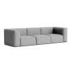 Hay Canapé Mags Soft 3 places - Combinaison 1 - Hallingdal 166 - Coutures Dark Grey > Canapés