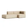 Hay Canapé Méridienne Mags Soft 2.5 places - Combinaison 3 right - Hallingdal 220 - Coutures Light Grey > Canapés
