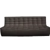 Ethnicraft Canapé N701 - 3 Places - Gris foncé > Canapés