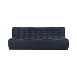 Ethnicraft Canapé 3 Places N701 - Graphite > Assises|Canapés