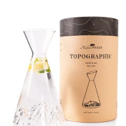 Alaskan Maker Carafe à Eau Topographique Mont Blanc > Fabrication Artisanale|Carafes & Verres