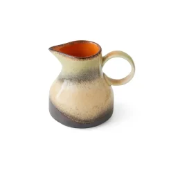 HK Living Carafe à Lait 8 am 70'S en Céramique - 9.3 x 7.5 x 8 cm > Carafes & Verres