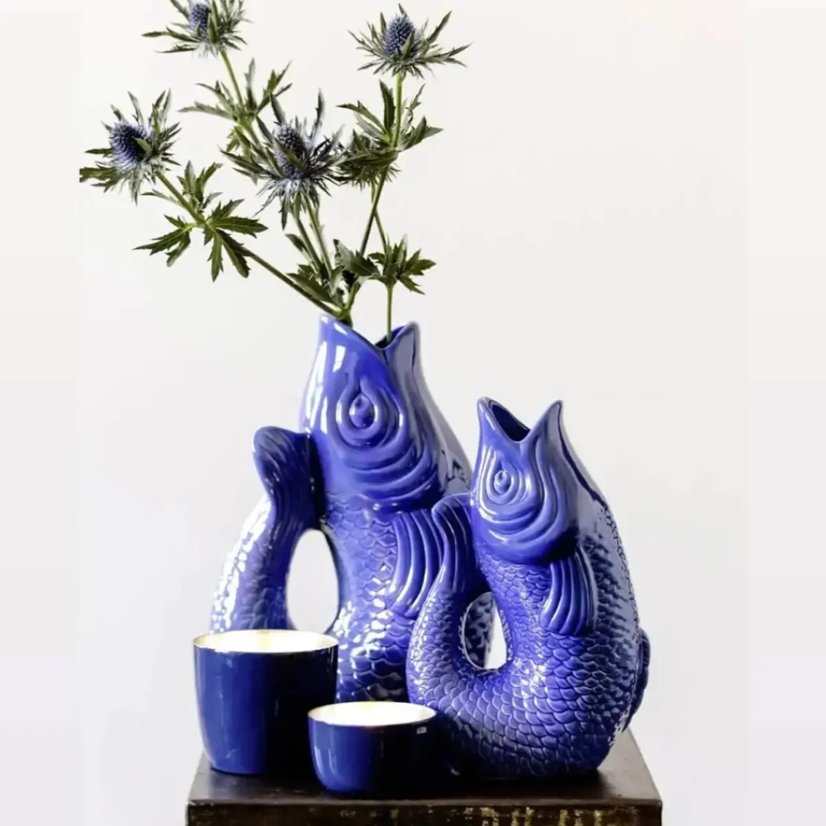 Sélectionné par Fleux Carafe / Vase Monsieur Carafon Poisson - Azur > Carafes & Verres|Vases