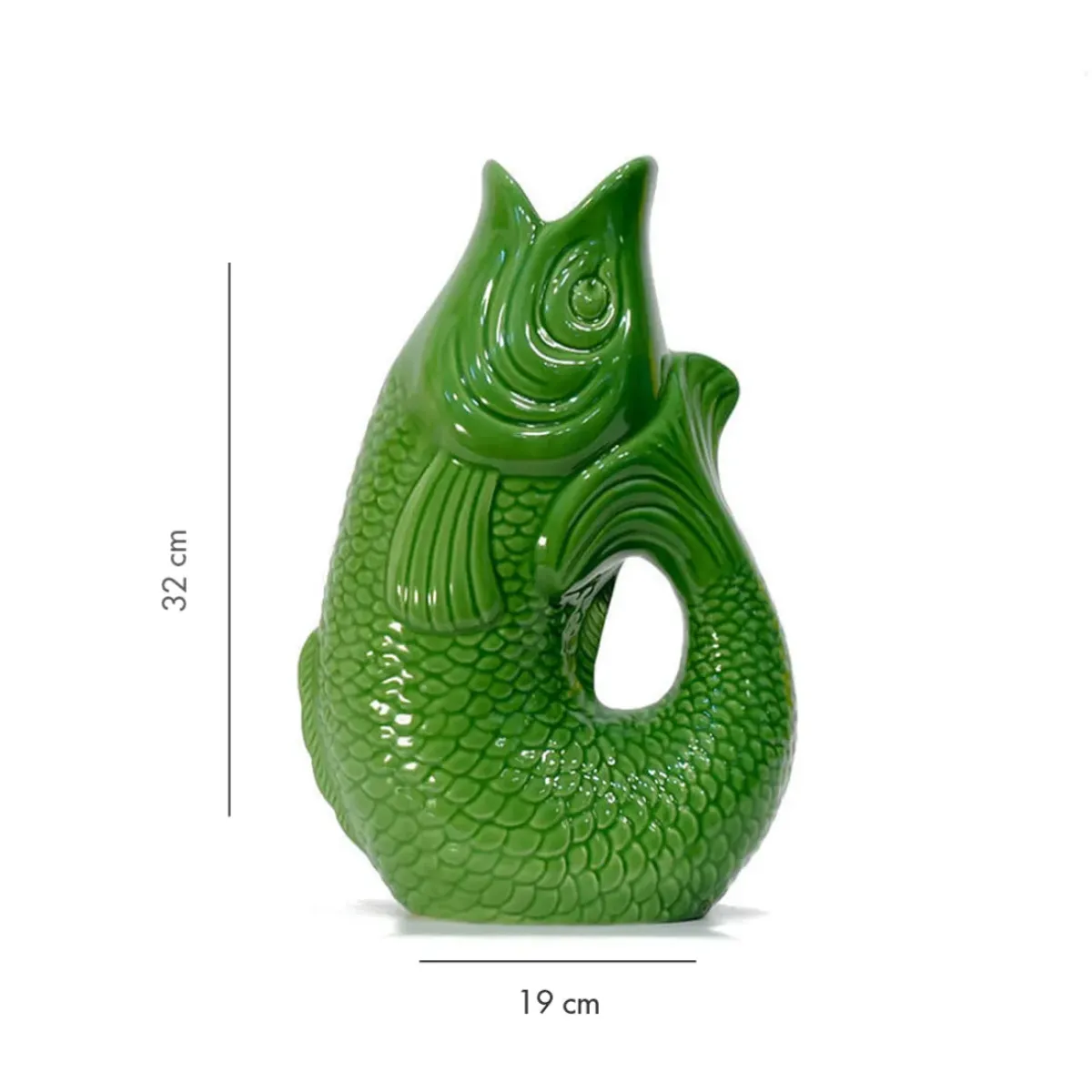 Sélectionné par Fleux Carafe / Vase Monsieur Carafon Poisson - Vert Bay > Carafes & Verres|Vases