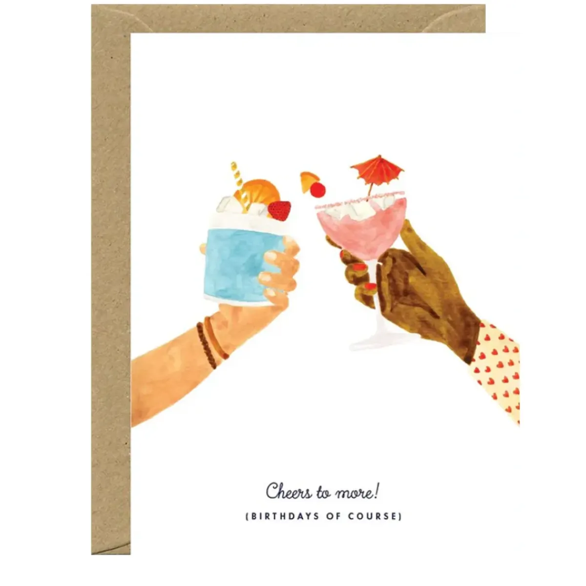 All the ways to say Carte d'anniversaire Cheers To More > Papeterie
