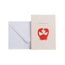 Season Paper Carte de voeux Crabe > Papeterie