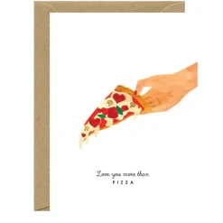 All the ways to say Carte de voeux Love You Pizza > Papeterie
