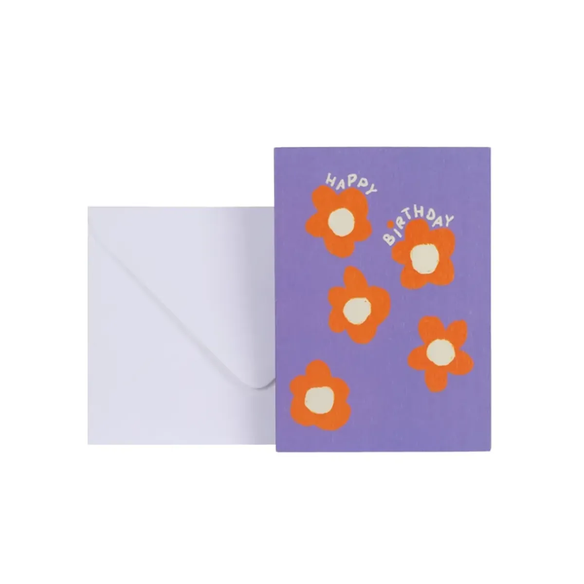 Season Paper Carte Double Flower Birthday - Happy Birthday > Fabriqué En France|Papeterie