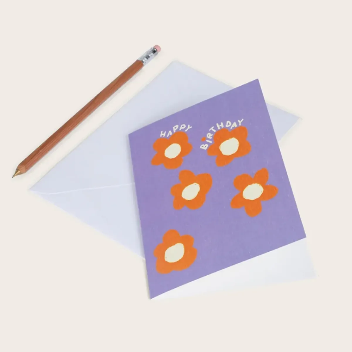 Season Paper Carte Double Flower Birthday - Happy Birthday > Fabriqué En France|Papeterie