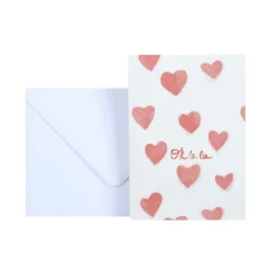 Season Paper Carte Double Passionate Oh lala > Fabriqué En France|Papeterie
