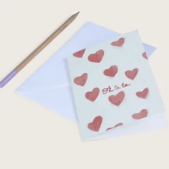 Season Paper Carte Double Passionate Oh lala > Fabriqué En France|Papeterie