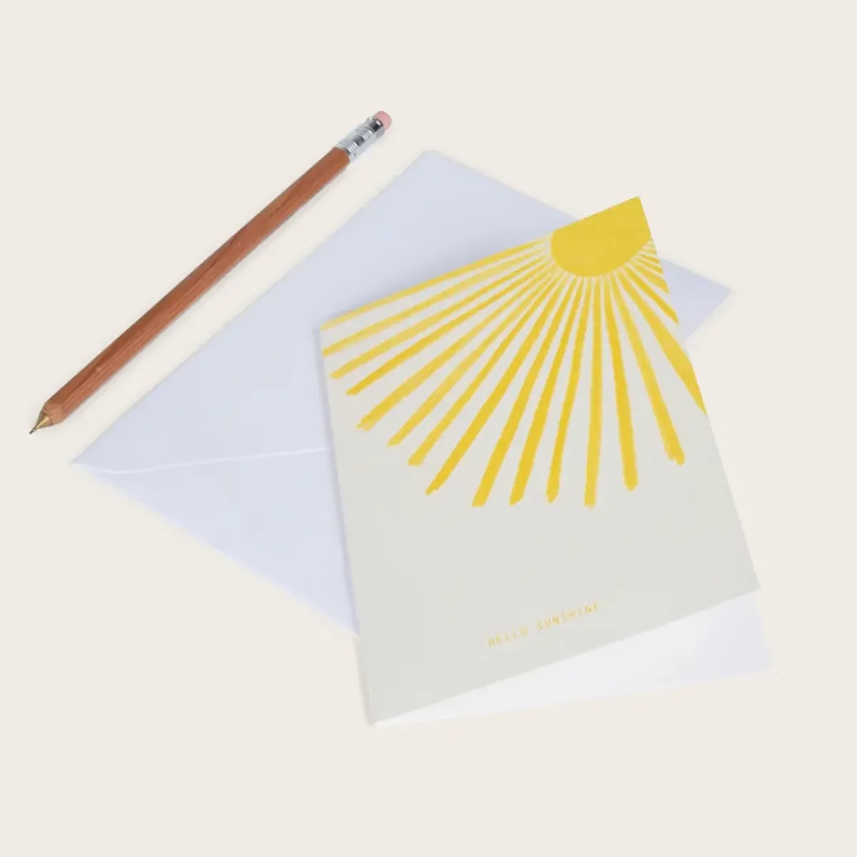 Season Paper Carte Double Sun Hello Sunshine > Fabriqué En France|Papeterie