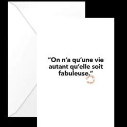 Image Republic Carte Postale Loic Prigent On n'a qu'une vie > Papeterie