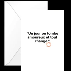 Image Republic Carte Postale Un Jour On Tombe Amoureux > Papeterie