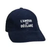 Sélectionné par Fleux Casquette l'Amour est Déclaré Côtelé - Navy > Fabriqué En Europe