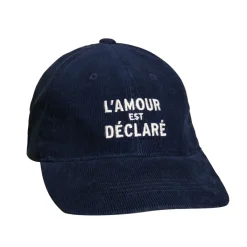 Sélectionné par Fleux Casquette l'Amour est Déclaré Côtelé - Navy > Fabriqué En Europe