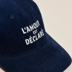 Sélectionné par Fleux Casquette l'Amour est Déclaré Côtelé - Navy > Fabriqué En Europe