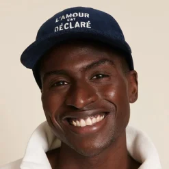 Sélectionné par Fleux Casquette l'Amour est Déclaré Côtelé - Navy > Fabriqué En Europe