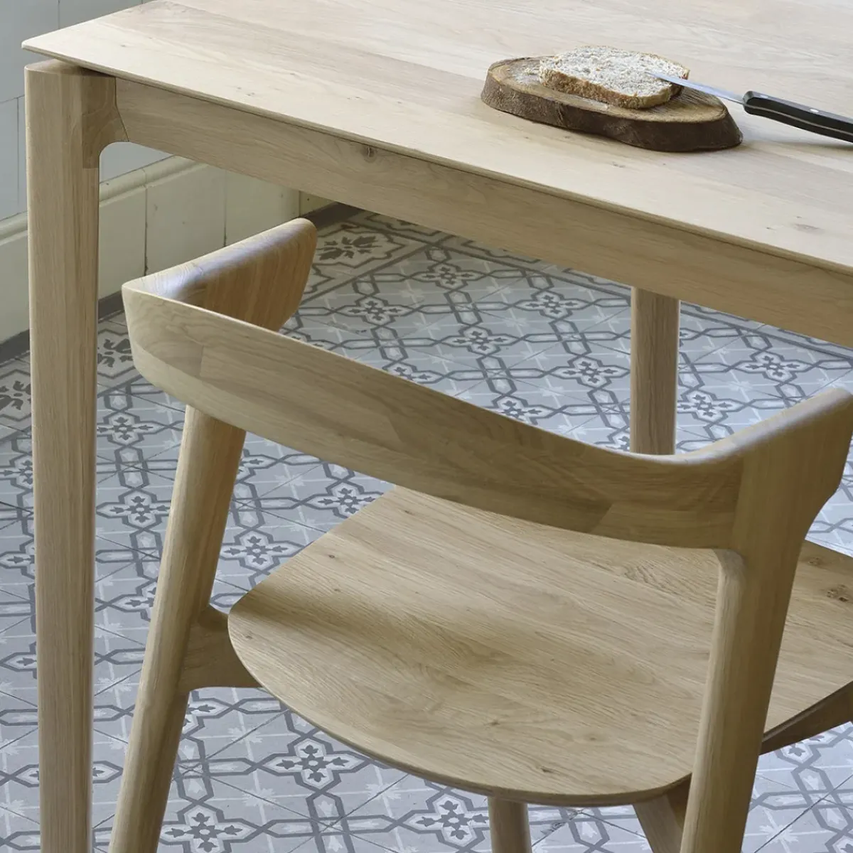 Ethnicraft Chaise Bok en chêne > Assises|Chaises
