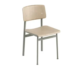 Muuto Chaise Loft - Vert u0026 Chêne > Fabriqué En Europe|Chaises