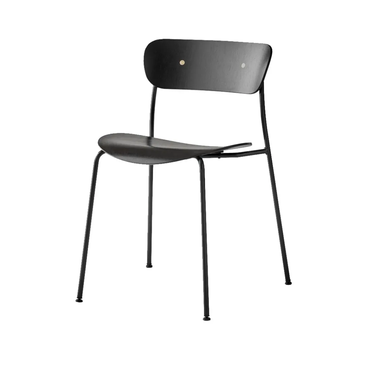 And Tradition Chaise Pavilion AV1 Chêne - Noir > Chaises