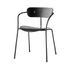 And Tradition Chaise Pavilion AV2 Chêne - Noir > Chaises