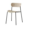 And Tradition Chaise Pavilion AV1 Chêne - Pieds noirs > Chaises