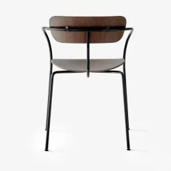 And Tradition Chaise Pavilion AV2 Noyer > Chaises