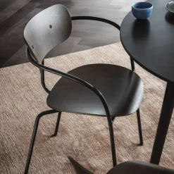 And Tradition Chaise Pavilion AV2 Noyer > Chaises