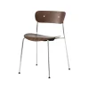 And Tradition Chaise Pavilion AV1 Noyer/Chrome > Chaises