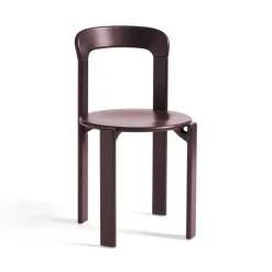 Hay Chaise Rey en hêtre - Ø 49 x h 80 cm - Rouge > Chaises