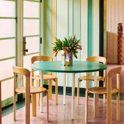 Hay Chaise Rey en hêtre - Ø 49 x h 80 cm - Vert > Chaises
