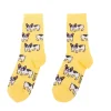 Coucou Suzette Chaussettes Bouledogue Opaques - Jaune > Femme Mode|Chaussettes